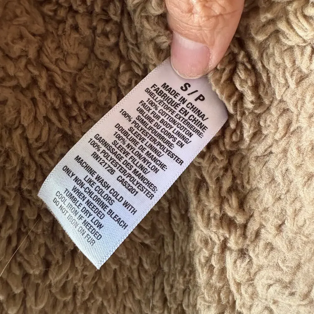 Cozy Cabincore Sherpa-Lined Flannel Shirt Jacket – Aéropostale S/P - Picture 4 of 4